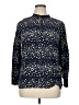 Talbots Outlet 100% Rayon Stars Blue Long Sleeve Blouse Size XL - photo 1