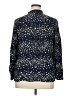 Talbots Outlet 100% Rayon Stars Blue Long Sleeve Blouse Size XL - photo 2