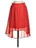 Maurices 100% Polyester Solid Red Casual Skirt Size XS - photo 1