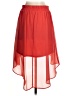 Maurices 100% Polyester Solid Red Casual Skirt Size XS - photo 2