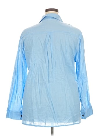 Unbranded Long Sleeve Button-Down Shirt (view 2)