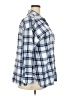 Old Navy 100% Cotton Plaid Blue 3/4 Sleeve Button-Down Shirt Size XXL - photo 4