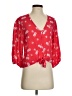 Veronica M. 100% Rayon Red 3/4 Sleeve Blouse Size XS - photo 1