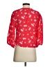 Veronica M. 100% Rayon Red 3/4 Sleeve Blouse Size XS - photo 2