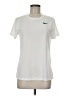 Nike 100% Polyester White Active T-Shirt Size M - photo 1