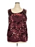 Cato Burgundy Sleeveless Blouse Size 22 - 24 - photo 1