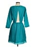 BCBGeneration 100% Polyester Solid Teal Casual Dress Size S - photo 2