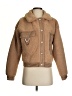 She + Sky 100% Polyester Brown Faux Fur Jacket Size S - photo 1