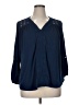 Style&Co Blue 3/4 Sleeve Blouse Size XL - photo 1