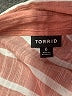 Torrid Stripes Pink Long Sleeve Button-Down Shirt Size Lg Plus (0) - photo 7