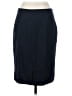 The Limited Solid Black Blue Casual Skirt Size 4 - photo 2