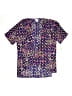 Lularoe 100% Polyester Hearts Purple Short Sleeve Blouse Size 10 - 12 - photo 1