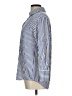 Assorted Brands Stripes Blue 3/4 Sleeve Button-Down Shirt Size L - photo 5
