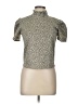 Zara Silver Short Sleeve Top Size L - photo 1