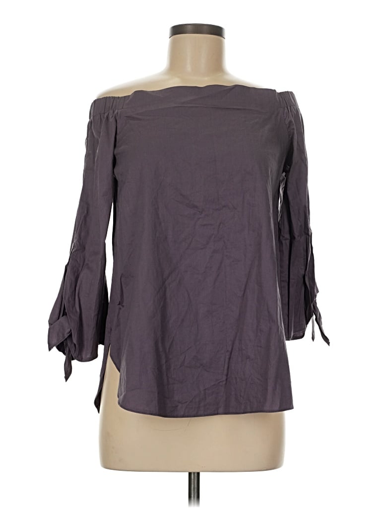 Ellison 3/4 Sleeve Blouse In Gray