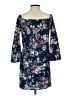 Aqua Floral Blue Casual Dress Size XS - photo 2