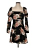 Likely 100% Polyester Floral Black Cocktail Dress Size 4 - photo 1