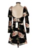 Likely 100% Polyester Floral Black Cocktail Dress Size 4 - photo 2