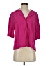 A New Day Pink 3/4 Sleeve Button-Down Shirt Size S - photo 1