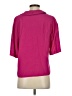A New Day Pink 3/4 Sleeve Button-Down Shirt Size S - photo 2