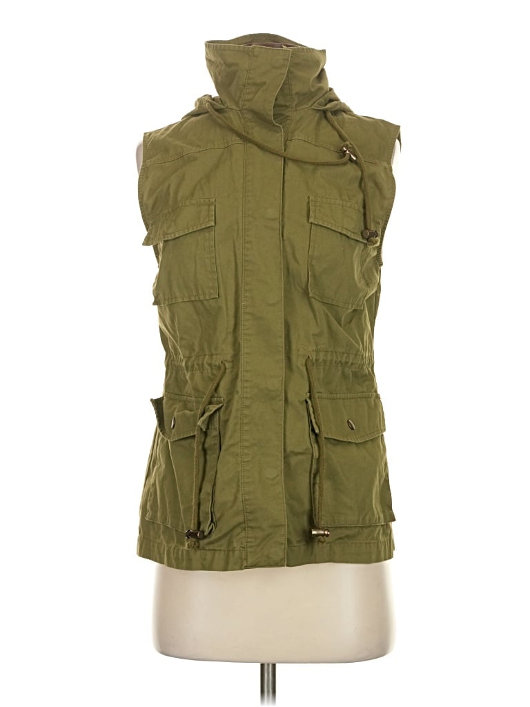 Pre-owned Love Tree Vest In Green
