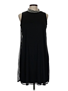 nik and nash black dress Karen Kane Womens Plus Jersey Wrap Dress Black 1X main image 0