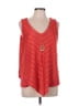 Alyx 100% Polyester Red Sleeveless Blouse Size L - photo 1