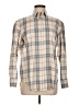Assorted Brands Plaid Tan Ivory Long Sleeve Button-Down Shirt Size EU 40 / US 10 - photo 1