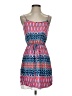 Pixley 100% Rayon Print Blue Casual Dress Size S - photo 1