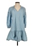 MNG Blue Casual Dress Size 2 - photo 1