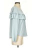 Kaari Blue Teal Long Sleeve Blouse Size S - photo 4