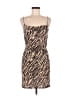 ASOS Animal Print Tan Cocktail Dress Size 6 - photo 1
