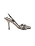 Banana Republic 100% Leather Silver Gold Sandals Size 6 1/2 - photo 1