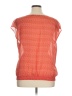 Outback Red 100% Polyester Orange Short Sleeve Blouse Size XL - photo 2