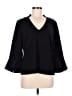Etcetera Black 3/4 Sleeve Blouse Size 8 - photo 1