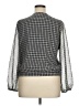 Mi ami 100% Polyester Gray Long Sleeve Blouse Size XL - photo 2