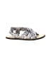 otBt Floral White Blue Sandals Size 8 - photo 1