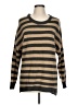 NY Collection 100% Acrylic Stripes Brown Pullover Sweater Size L - photo 1