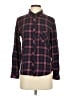 Rails 100% Rayon Plaid Burgundy Long Sleeve Button-Down Shirt Size S - photo 1