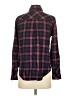 Rails 100% Rayon Plaid Burgundy Long Sleeve Button-Down Shirt Size S - photo 2
