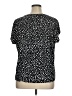 Notations Polka Dots Black Short Sleeve Top Size 1X - photo 2