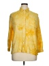 Assorted Brands 100% Cotton Tie-dye Yellow Long Sleeve Button-Down Shirt Size M - photo 1