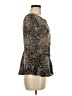 Adriano Goldschmied 100% Polyester Silver 3/4 Sleeve Blouse Size M - photo 4