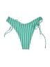 Cupshe Stripes Green Swimsuit Bottoms Size M - photo 2