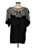 Roaman's 100% Rayon Black 3/4 Sleeve Blouse Size 4 - photo 2