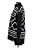 Elie Tahari Print Black Pullover Sweater Size L (estimated) - photo 5