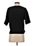 French Connection 100% Polyester Black Short Sleeve Blouse Size 4 - photo 2