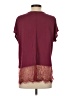 Eri + Ali Burgundy Short Sleeve Top Size XS - photo 2