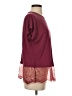 Eri + Ali Burgundy Short Sleeve Top Size XS - photo 4