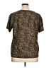 Socialite Animal Print Brown Short Sleeve T-Shirt Size XL - photo 2